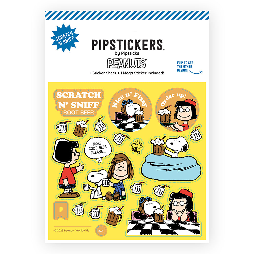 Peanuts Fizzy Root Beer Scratch And Sniff Stickers
