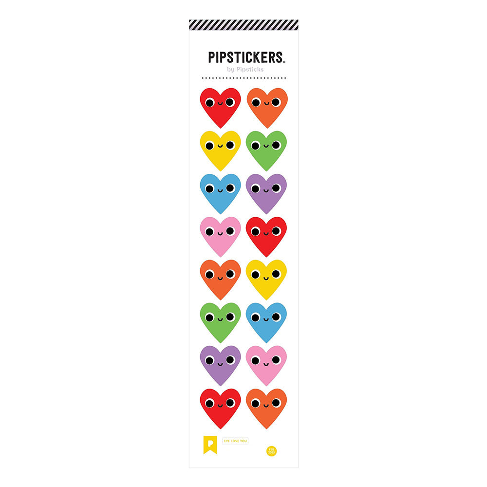 Eye Love You Googly-Eyed  Heart Stickers