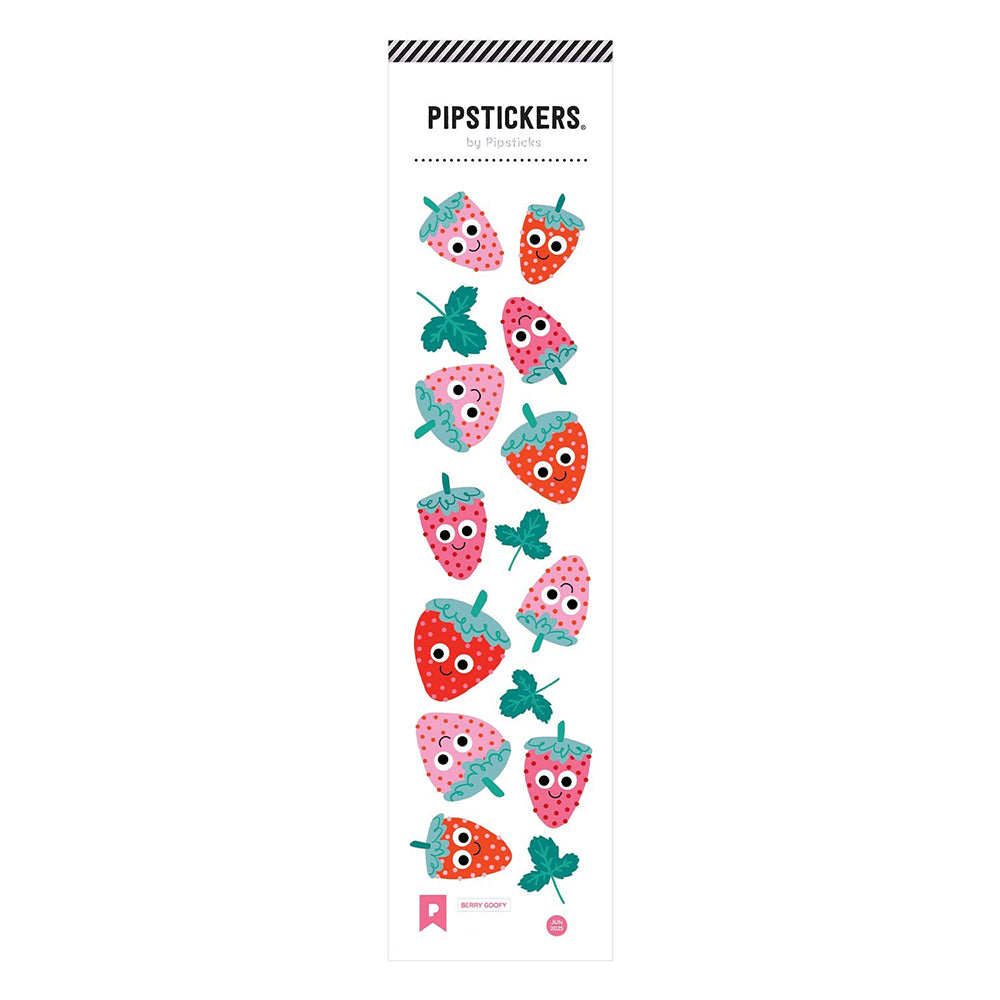 Berry Goofy Googly-Eyed Strawberry Stickers