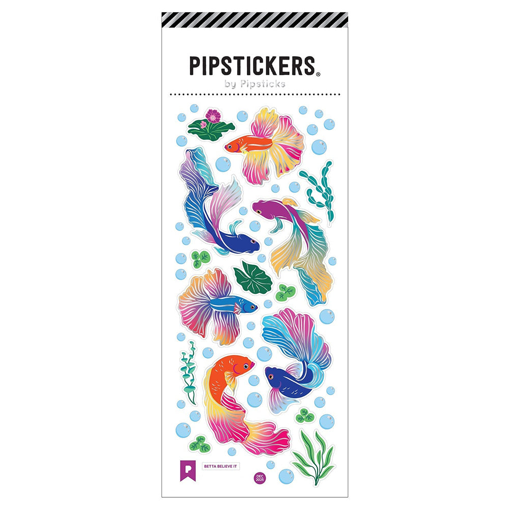 Betta Believe It Beta Fish Stickers