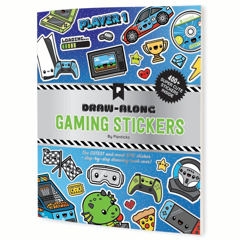 Draw-Along Gaming Sticker Book