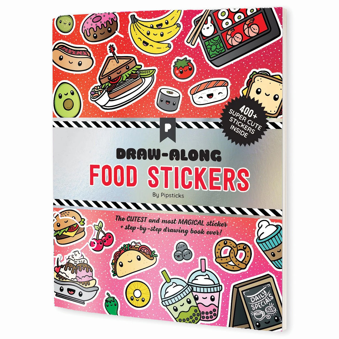 Draw Along Food Sticker Book