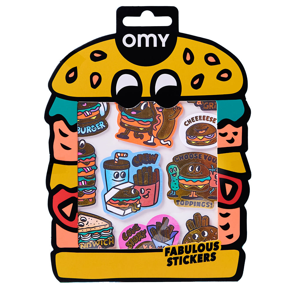 Burger Vinyl Stickers