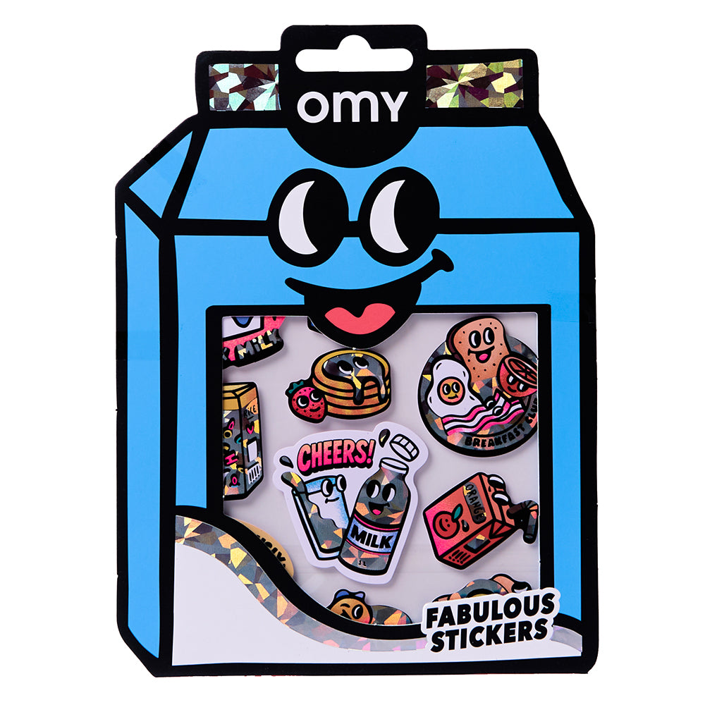 Milky Food Vinyl Stickers