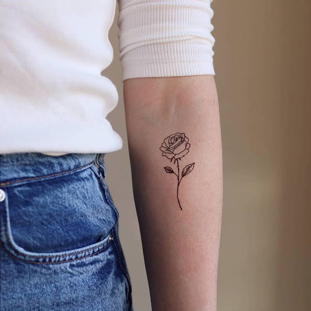 Rose Temporary Tattoos