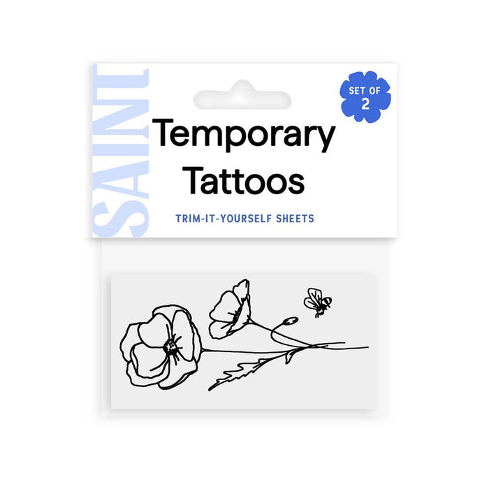 Poppy Temporary Tattoos