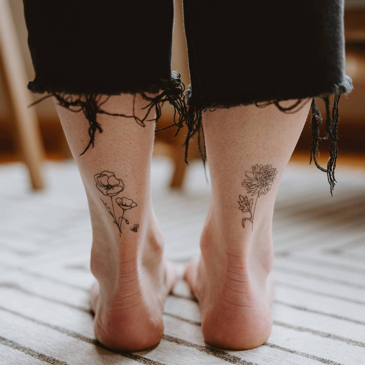Poppy Temporary Tattoos