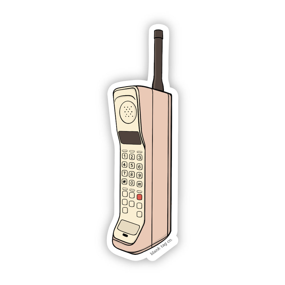 The Retro Cellphone Vinyl Sticker Decal