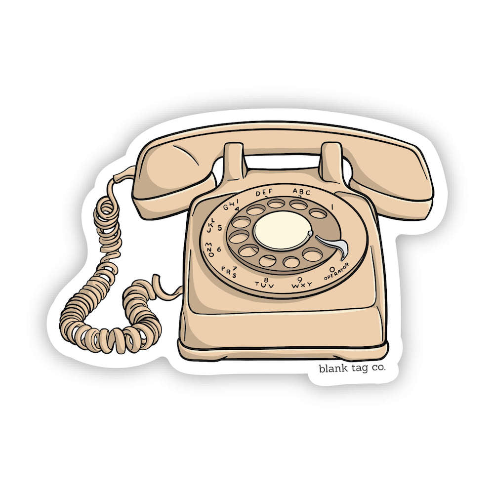The Rotary Phone Vinyl Sticker Decal