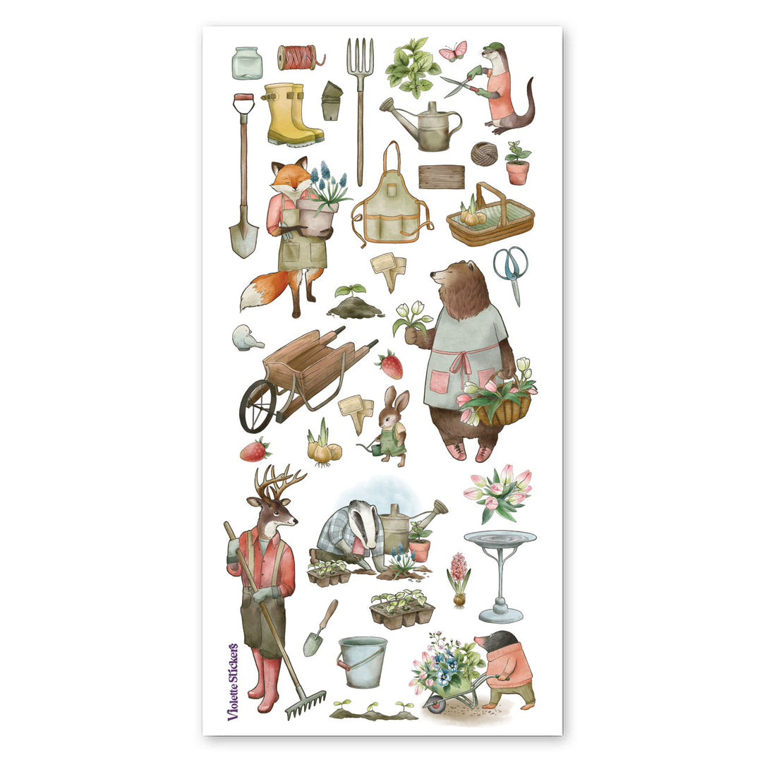 Gardening Critters Stickers