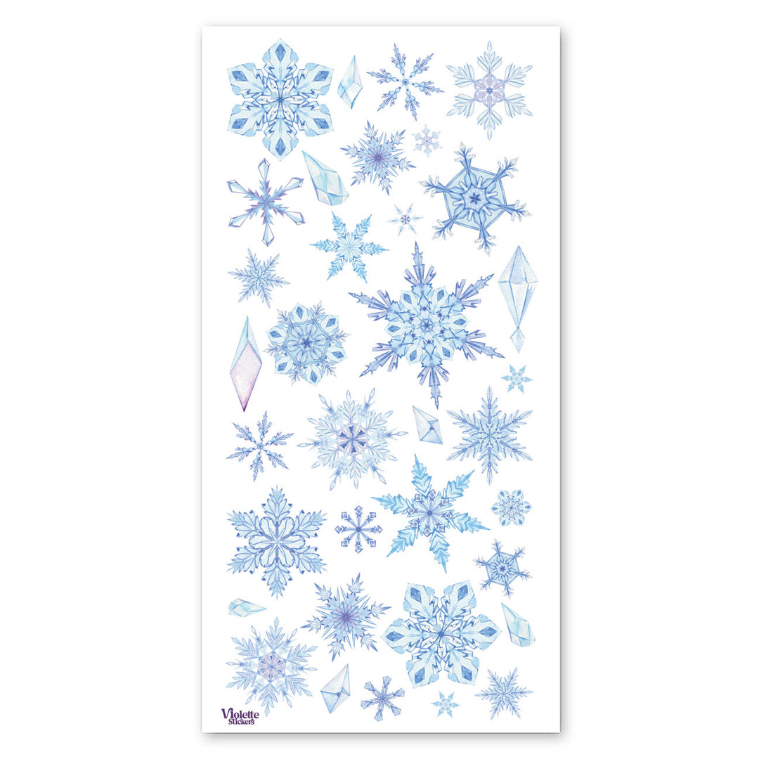 Crystal Snowflakes Stickers