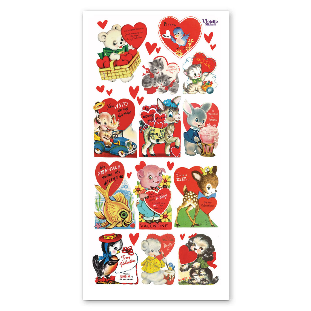 Vintage Valentines Stickers