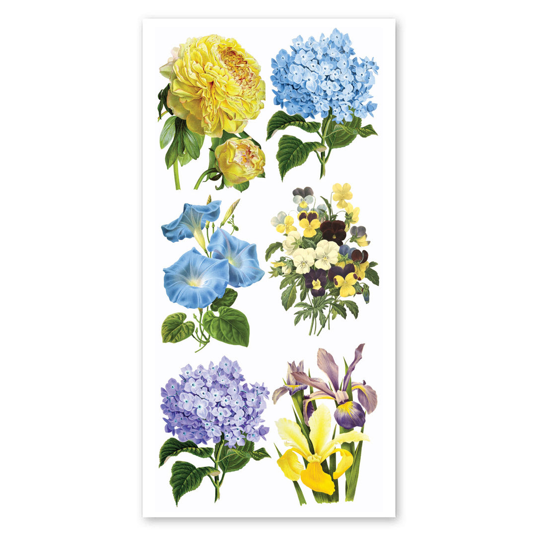 Blue and Yellow Bouquet Stickers