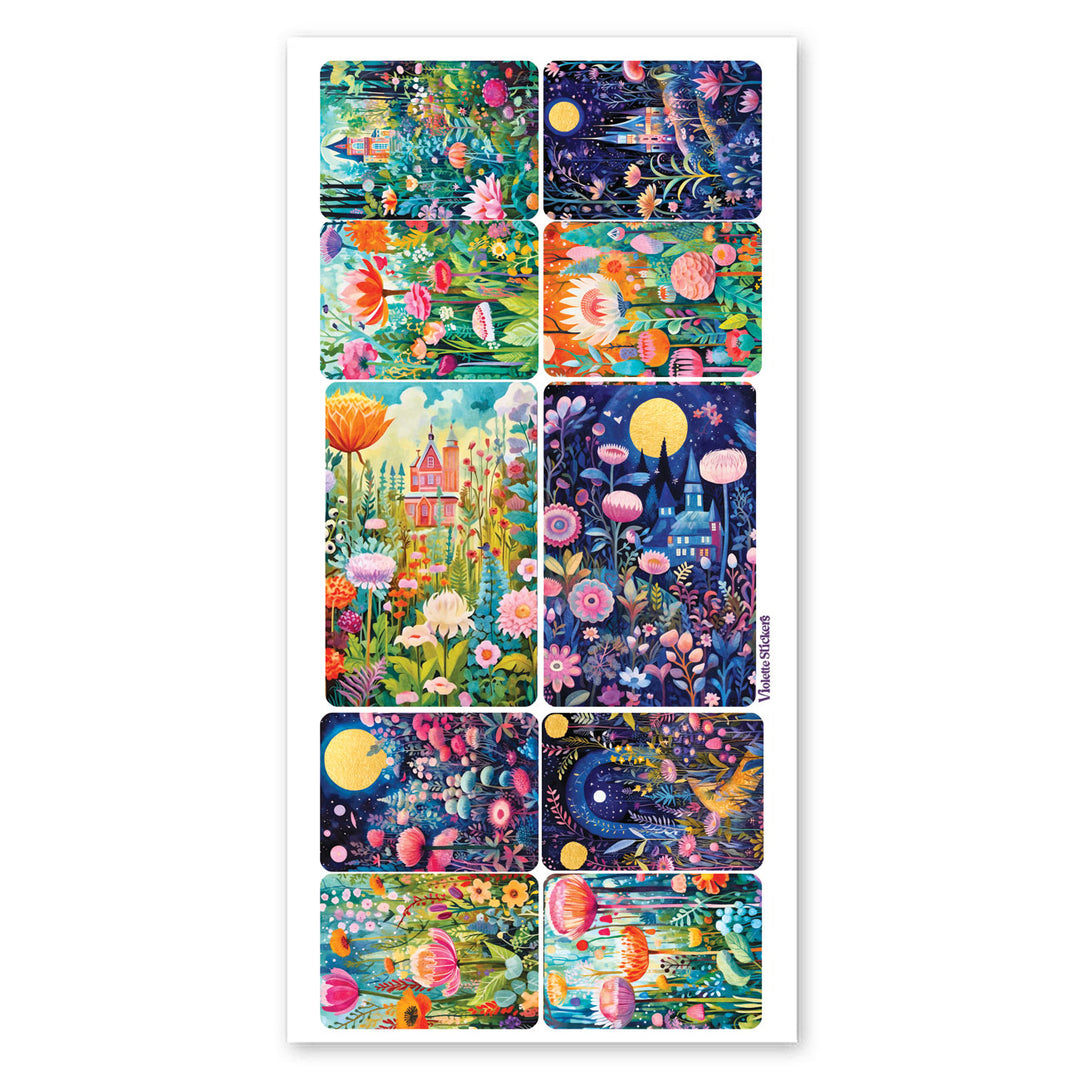 Magical Meadow Flower Stickers