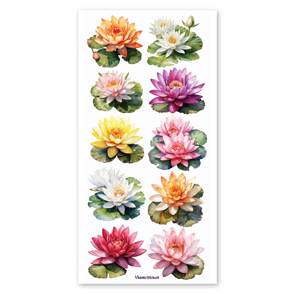 lily flower stickers Lily Pads Stickers – Sticker Planet