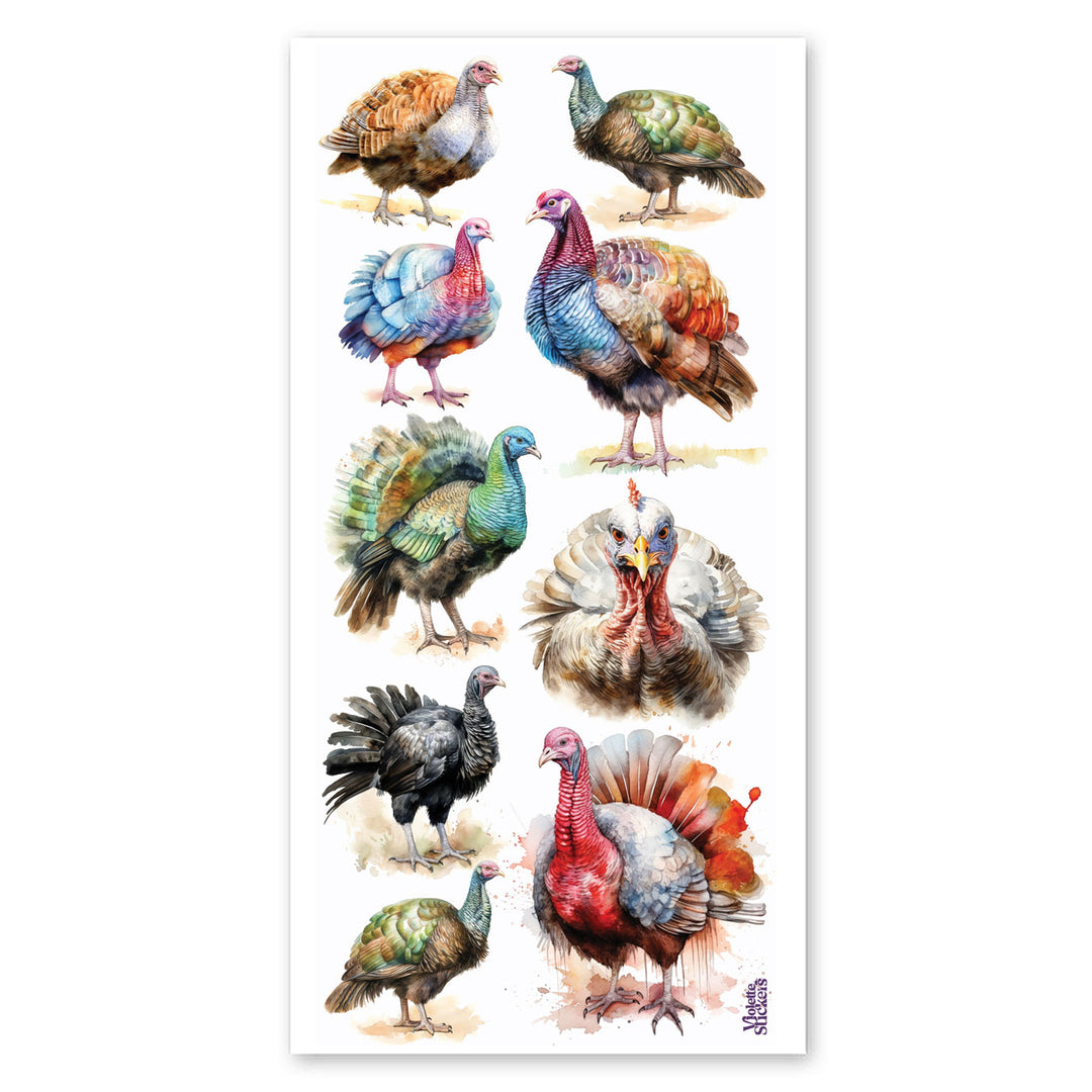 Wild Turkeys Stickers