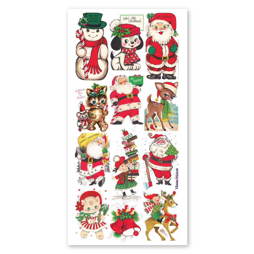 1960s Christmas Stickers