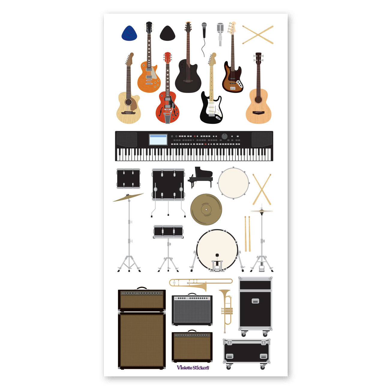 Rock Band Stickers – Sticker Planet