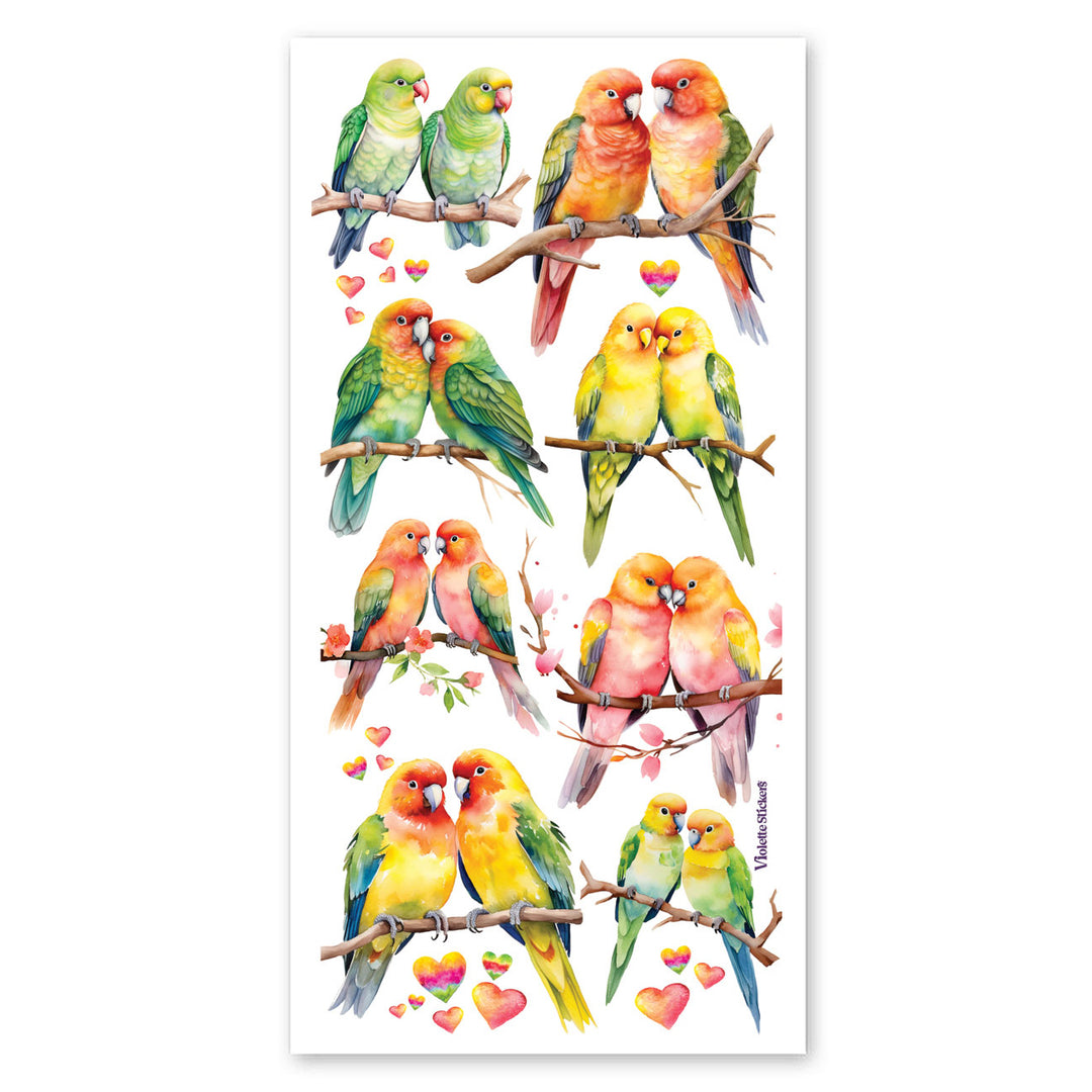 Lovebirds Stickers