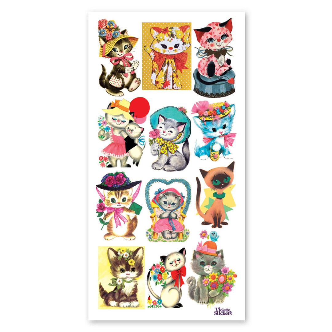 Kitty Cat Greetings Stickers