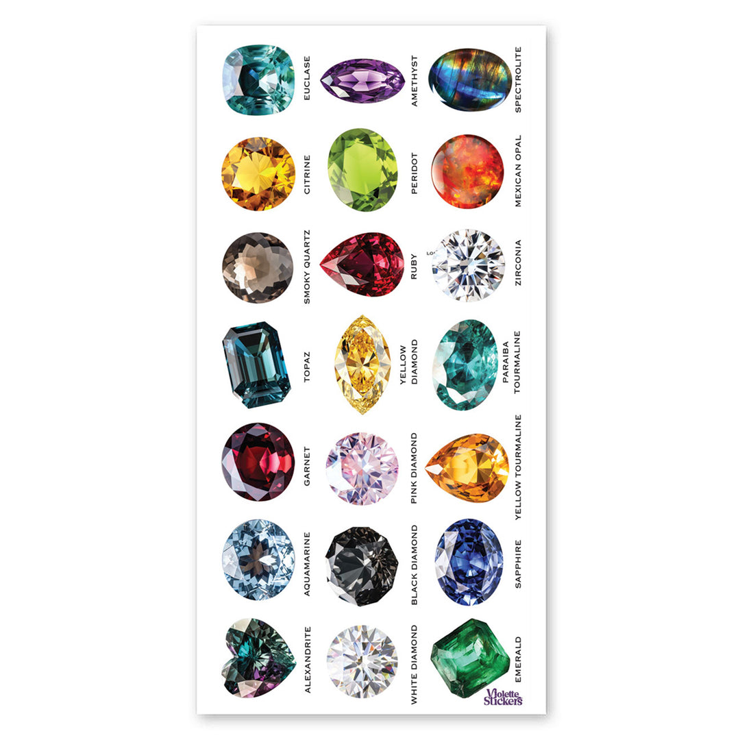 Real Gemstones Stickers