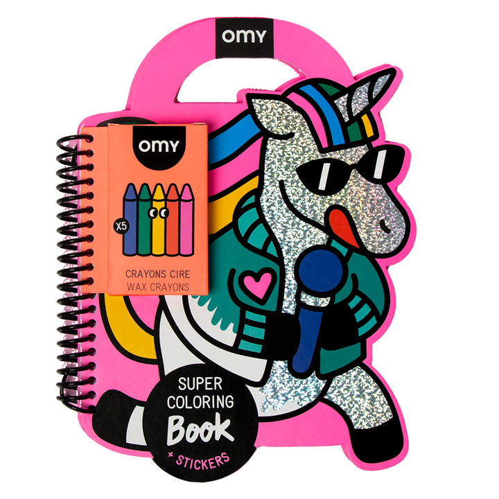 Unicorn Super Coloring And Stickering Book