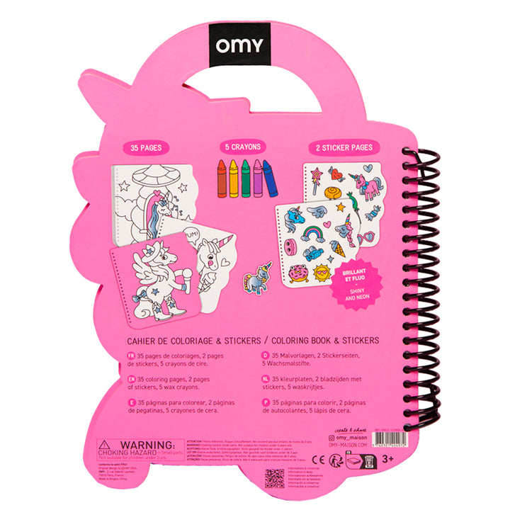 Unicorn Super Coloring And Stickering Book