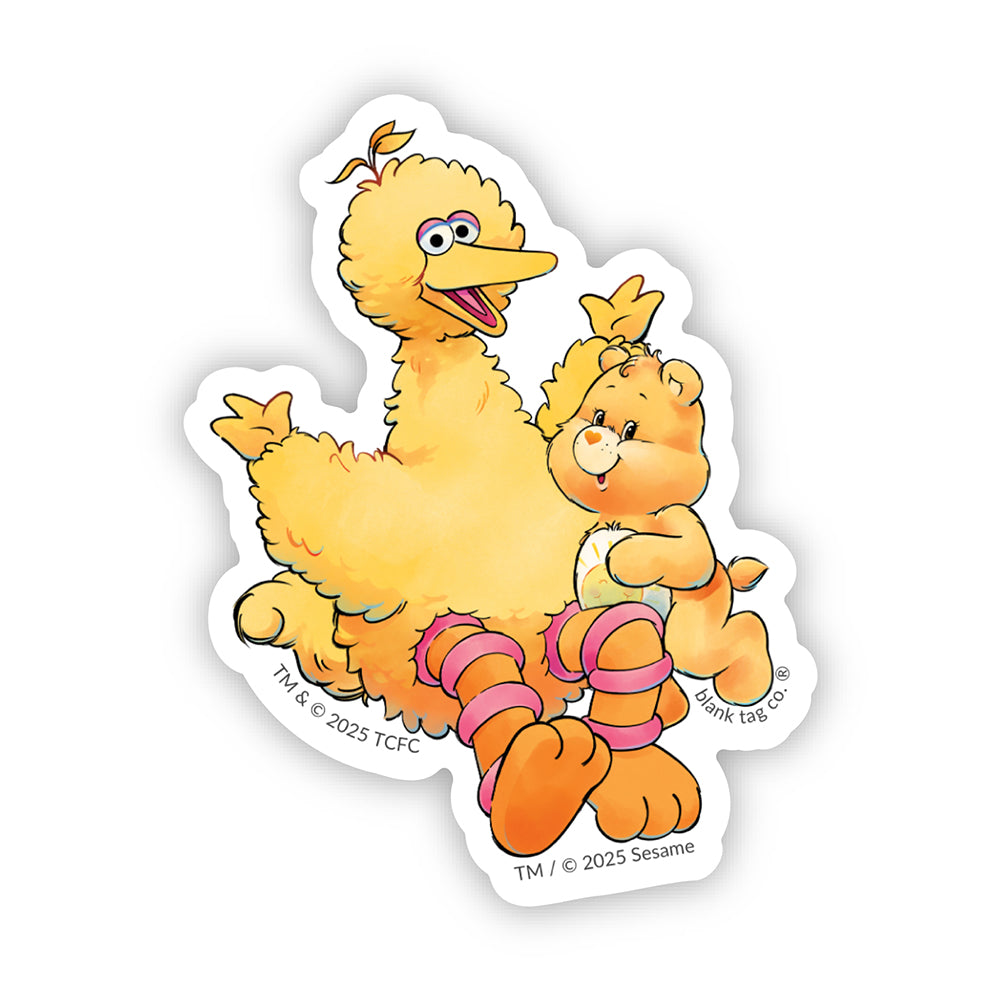 Funshine Bear And Big Bird Vinyl Sticker Decal