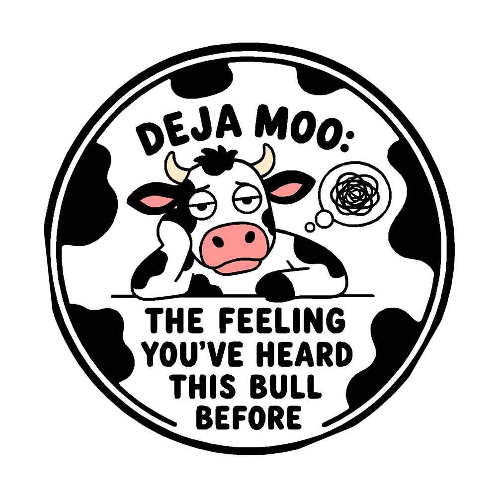 Deja Moo Vinyl Sticker Decal