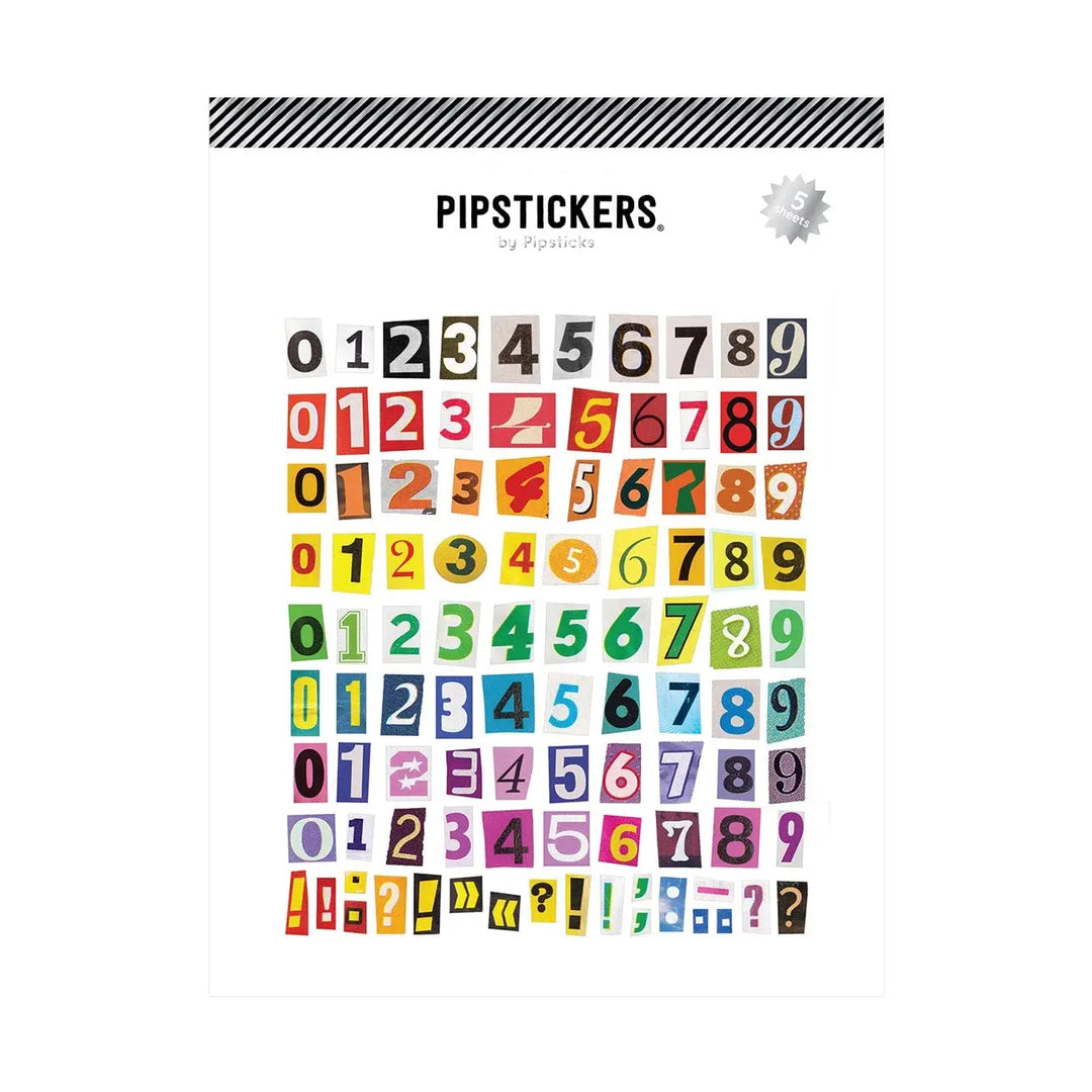 Color-Cut Counts Big Numbers Stickers