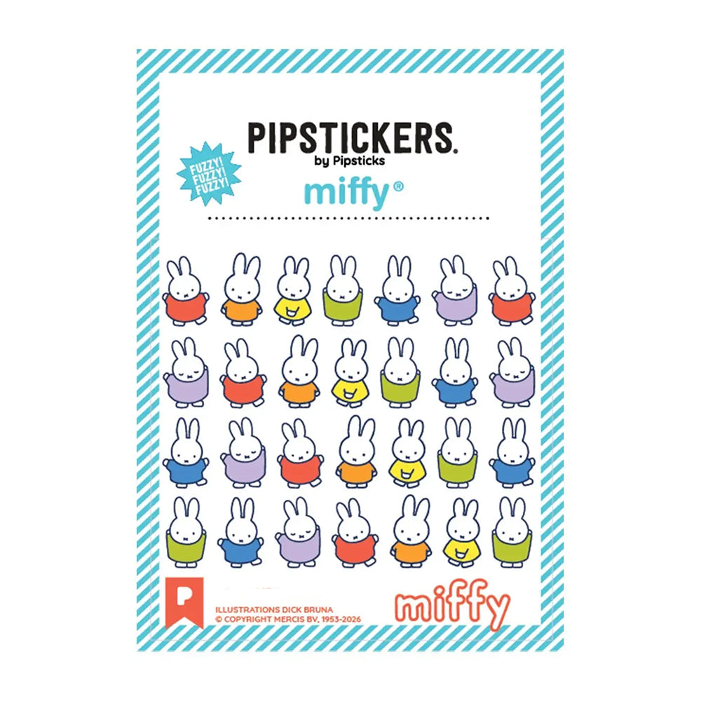 Colorful Miffy Fuzzy Stickers
