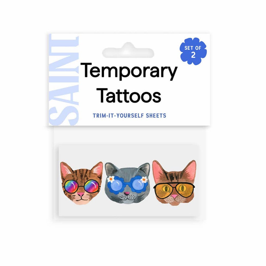 Cool Cats Temporary Tattoos