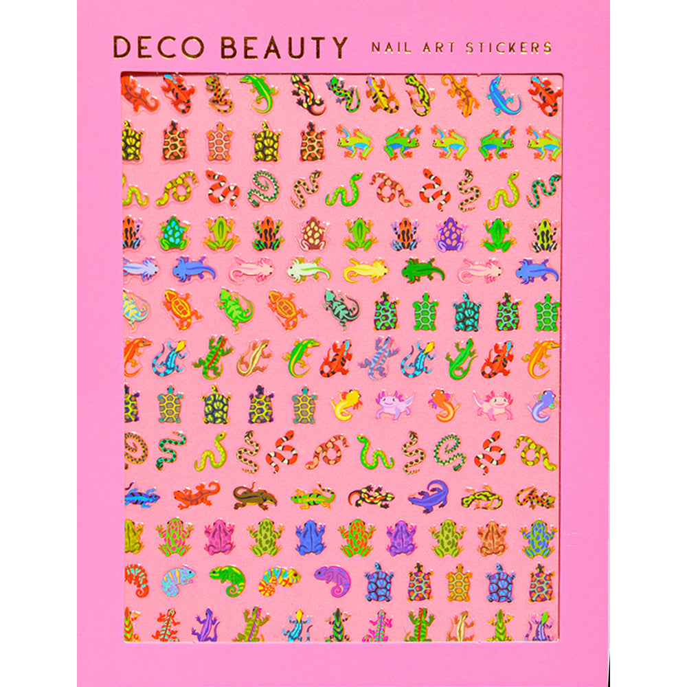 Creepers Snakes Turtles Lizards Nail Art Stickers