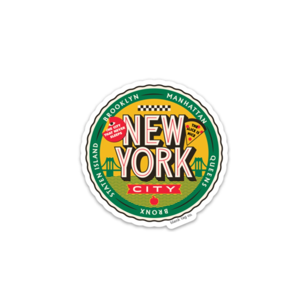 The New York City Badge Vinyl Sticker Decal