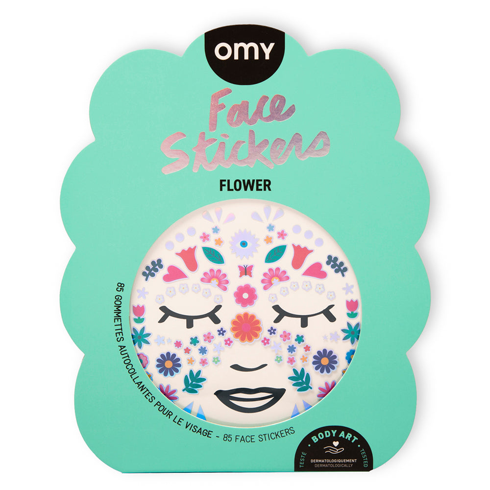 Flowers Face Stickers