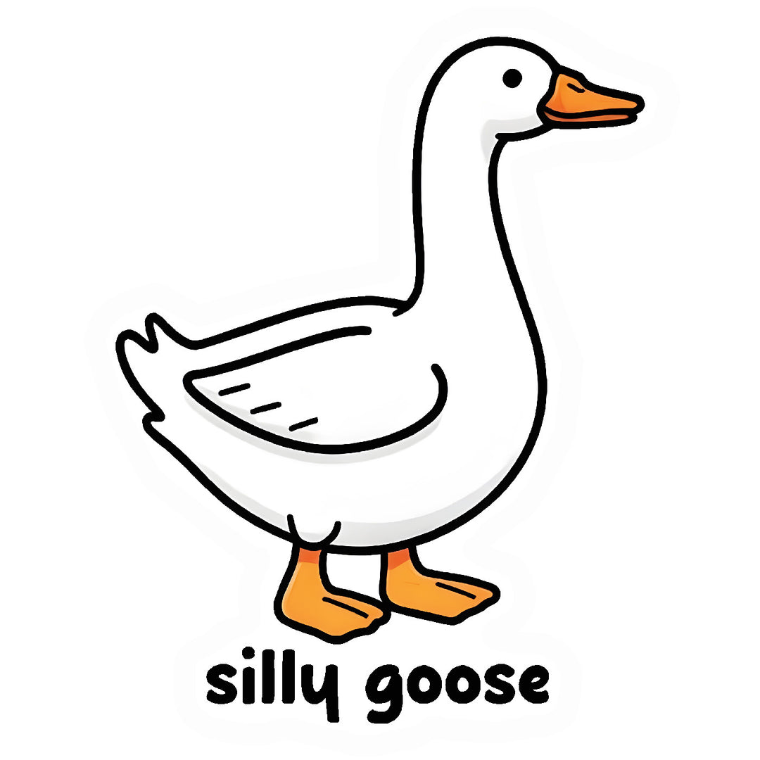 Silly Goose Vinyl Sticker Decal