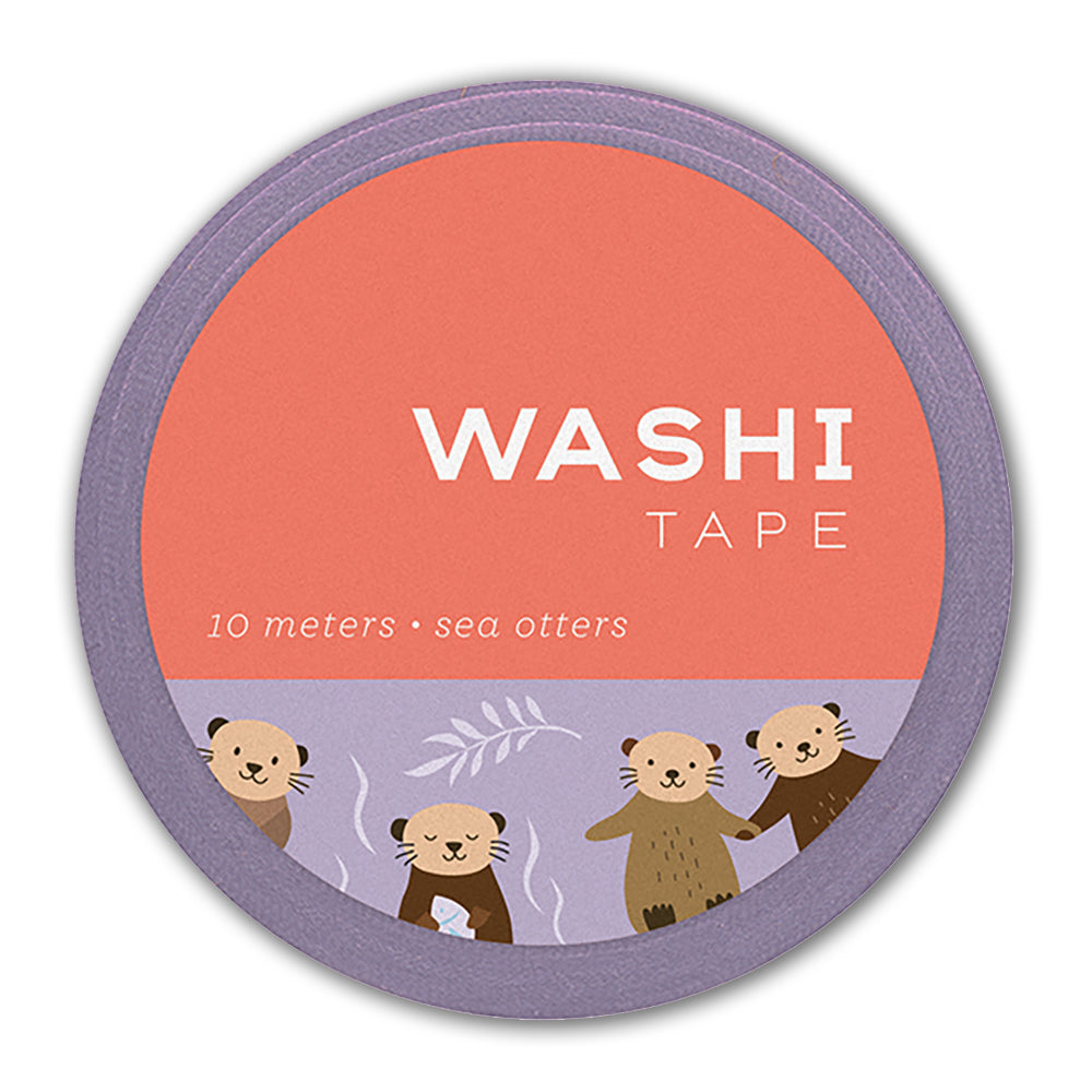 Sea Otters Washi Tape Roll