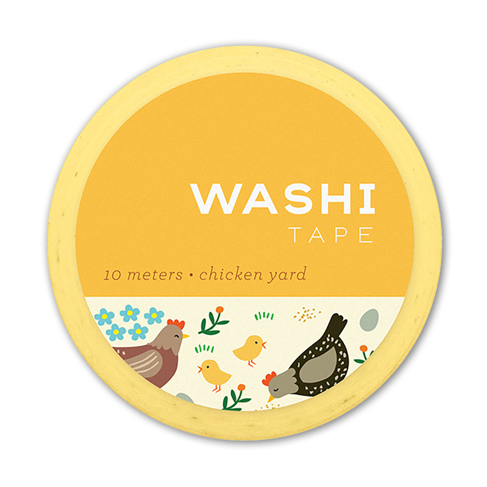 Chicken Yard Washi Tape Package