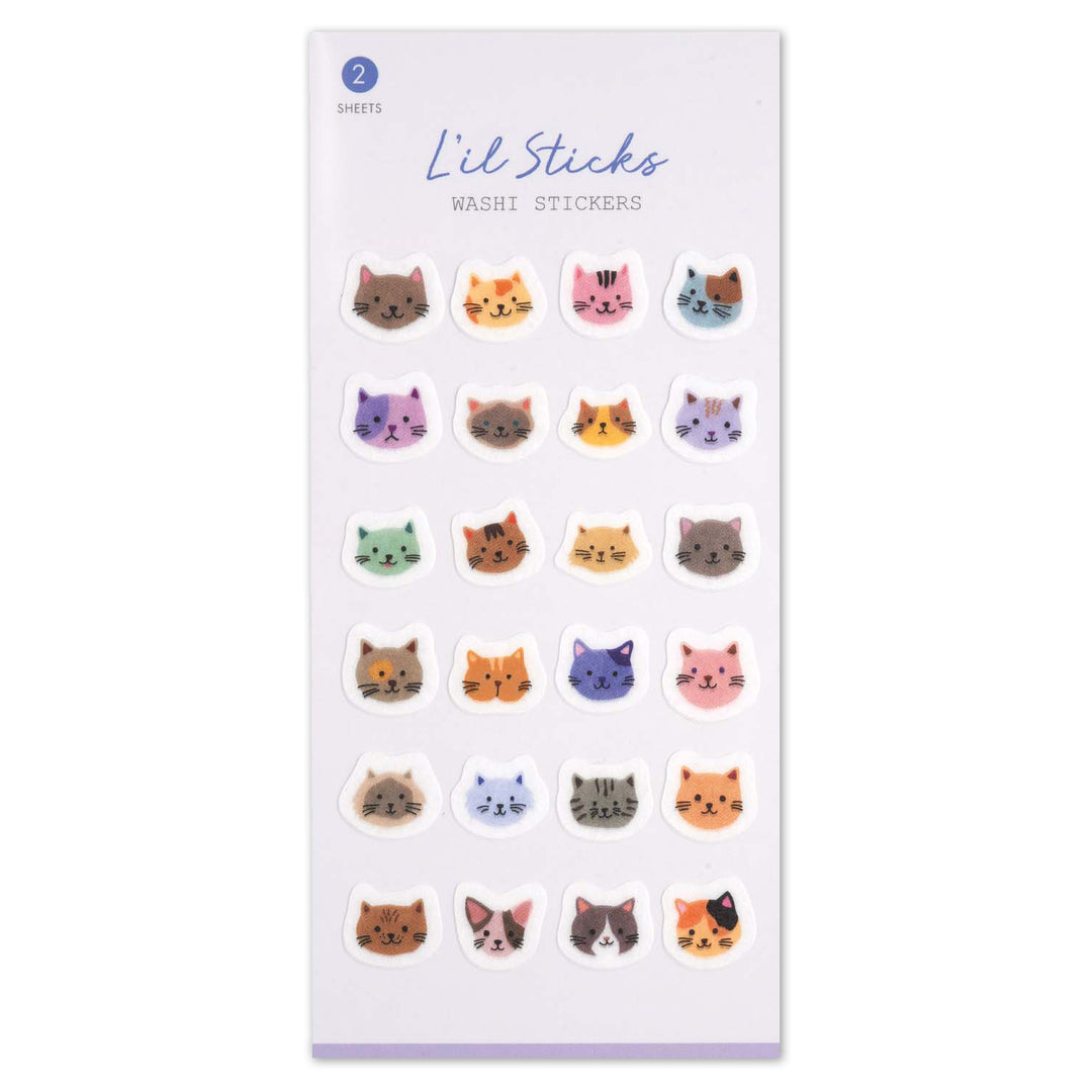 Cats Little Sticks Washi Stickers