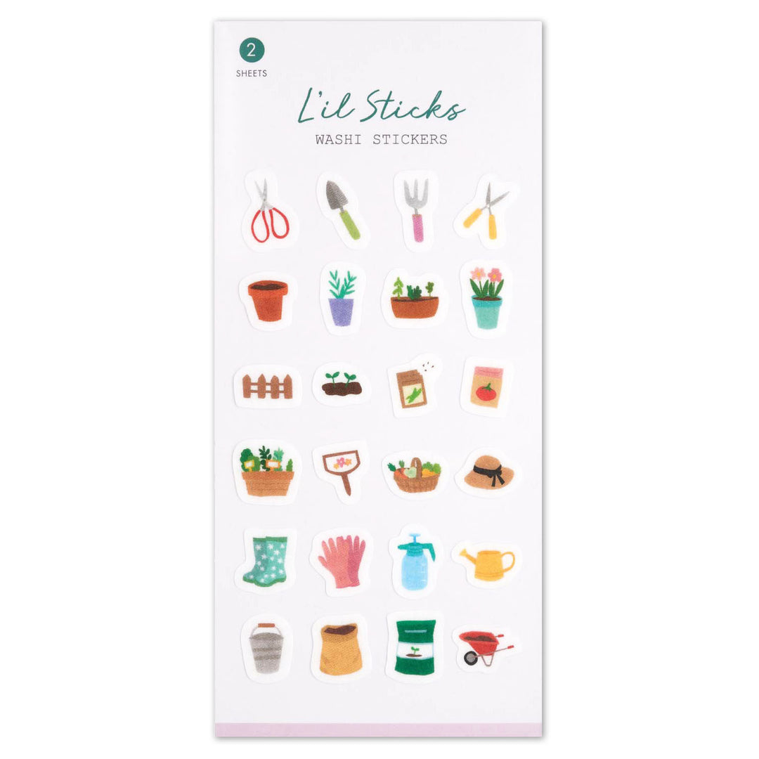 Gardening Little Sticks Washi Stickers