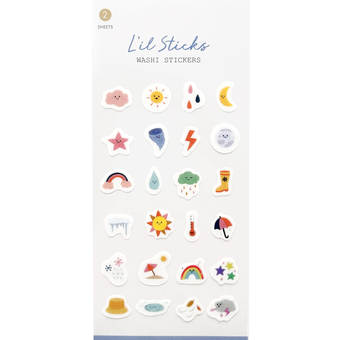 Daily Weather Mini Washi Stickers