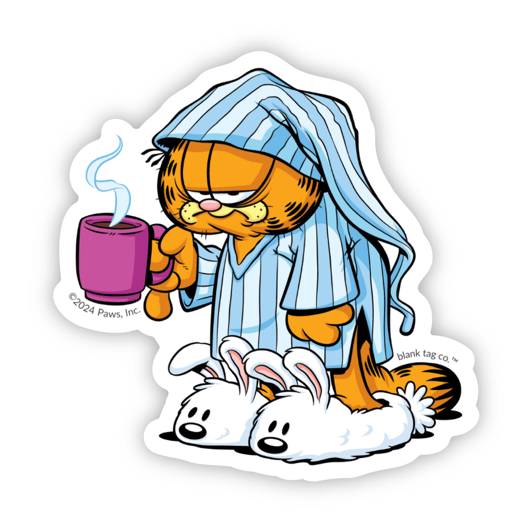 Good Morning Garfield Vinyl Sticker Decal