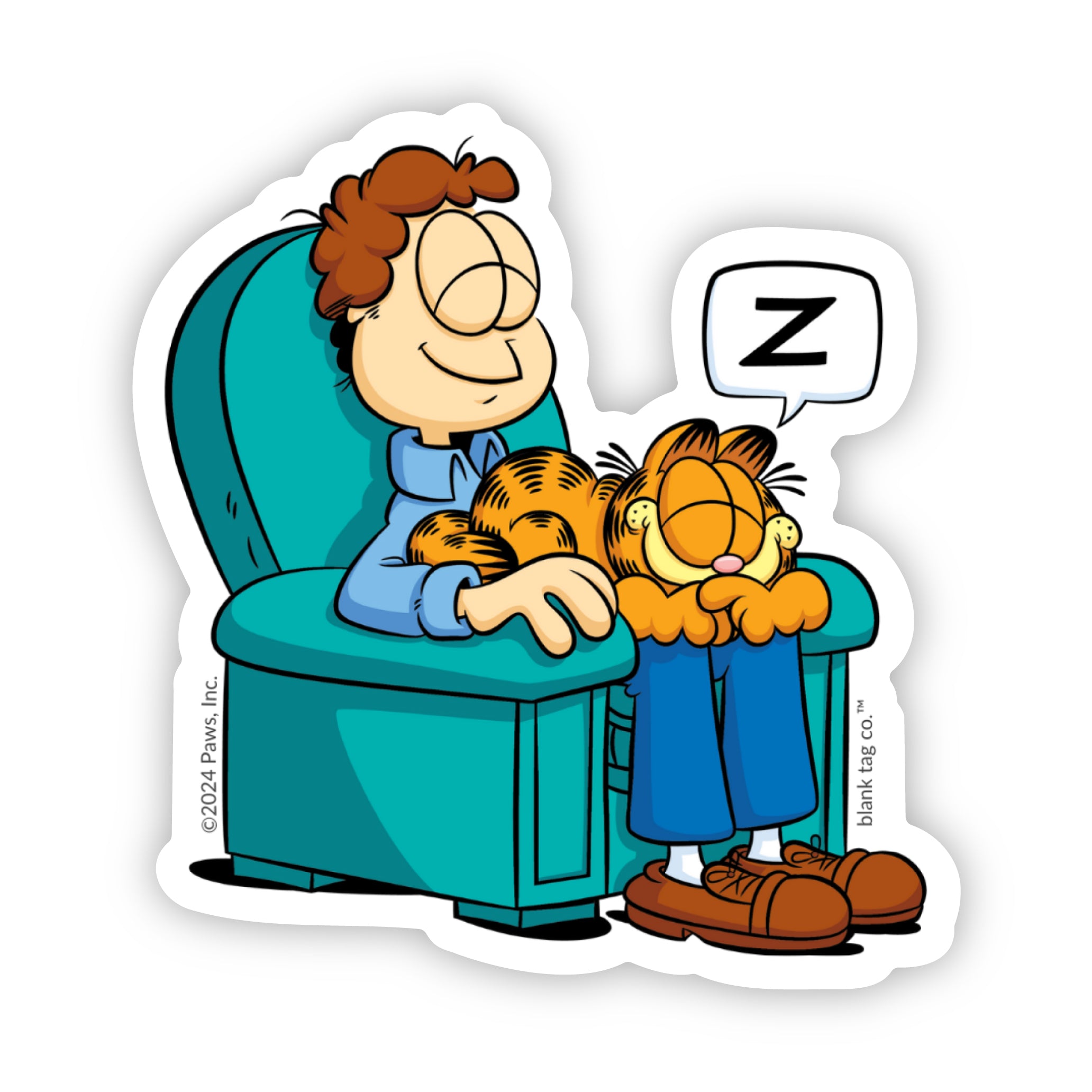 The Garfield & John Vinyl Sticker Decal – Sticker Planet