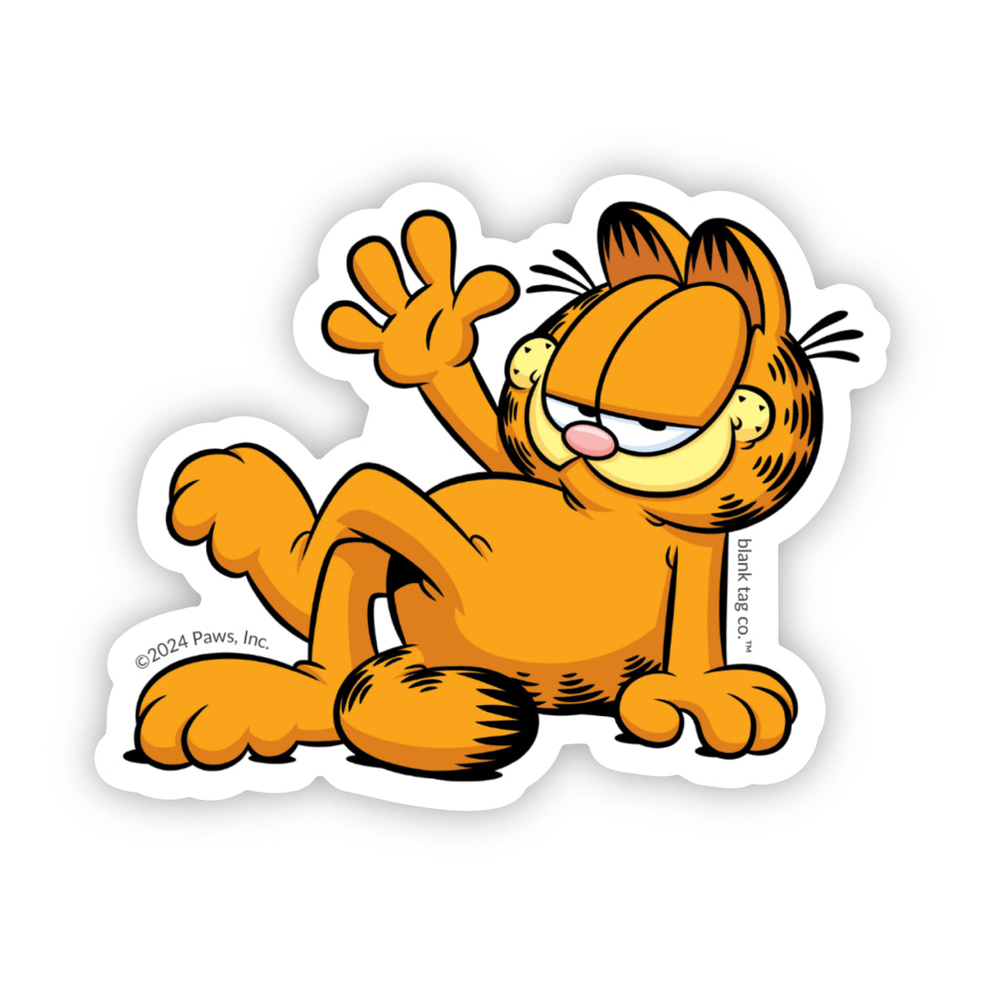 The Garfield Waving Vinyl Sticker Decal – Sticker Planet