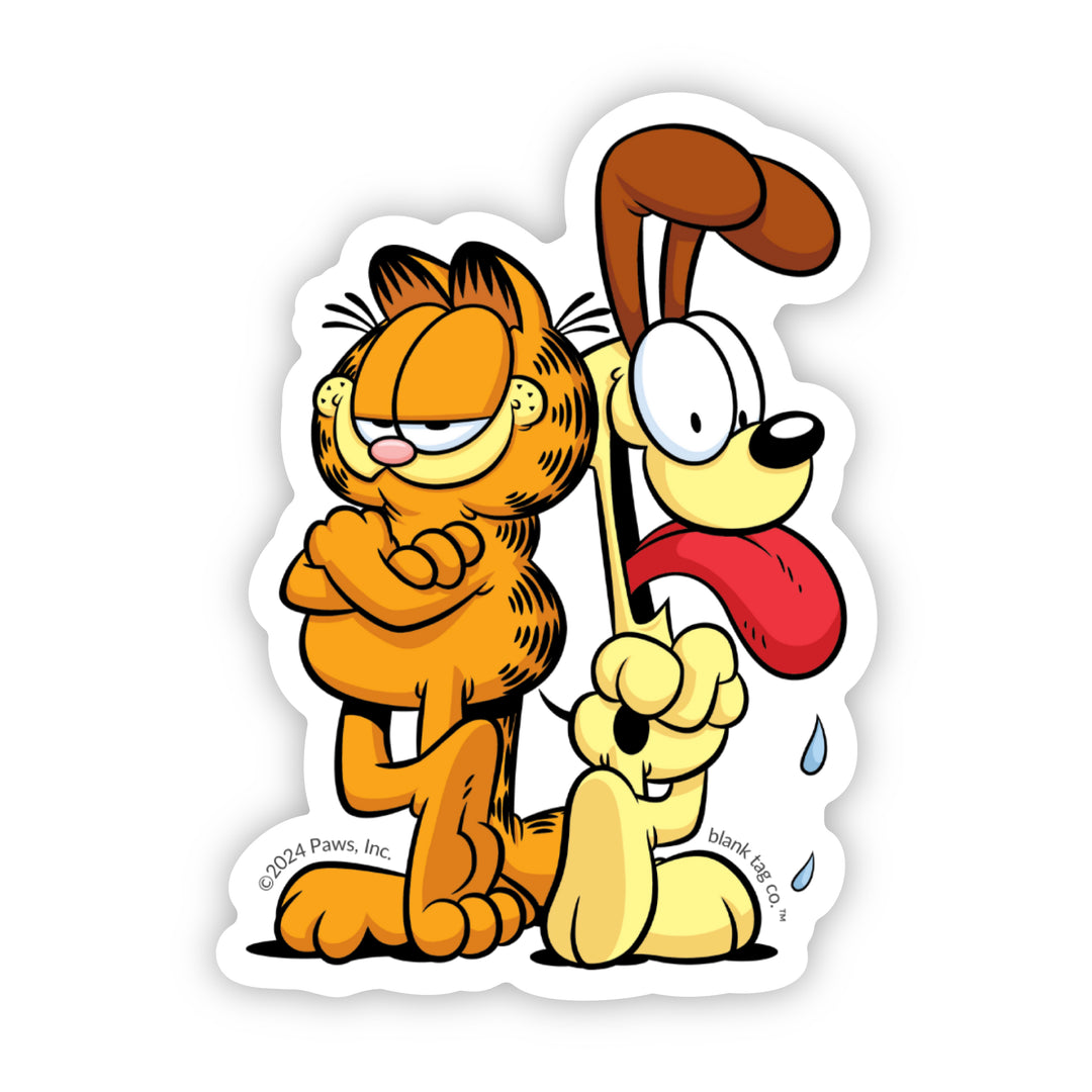 Garfield And Odie Vinyl Sticker Decal