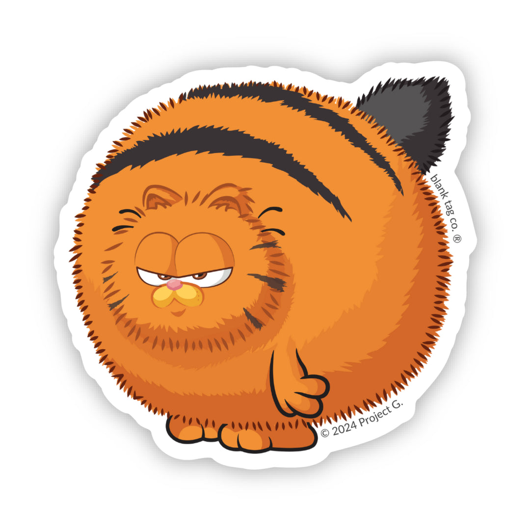 Fluffy Garfield Vinyl Sticker Decal