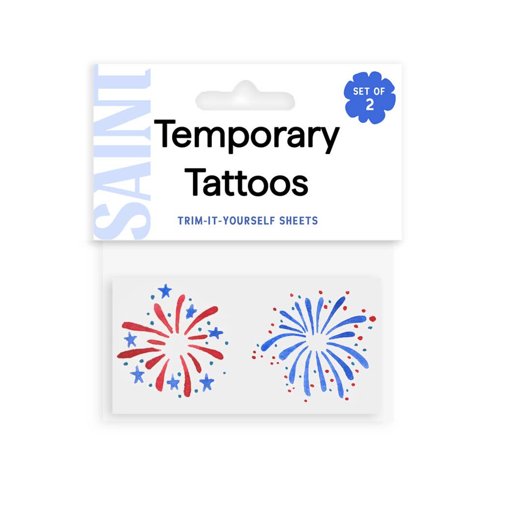 Fireworks Temporary Tattoos