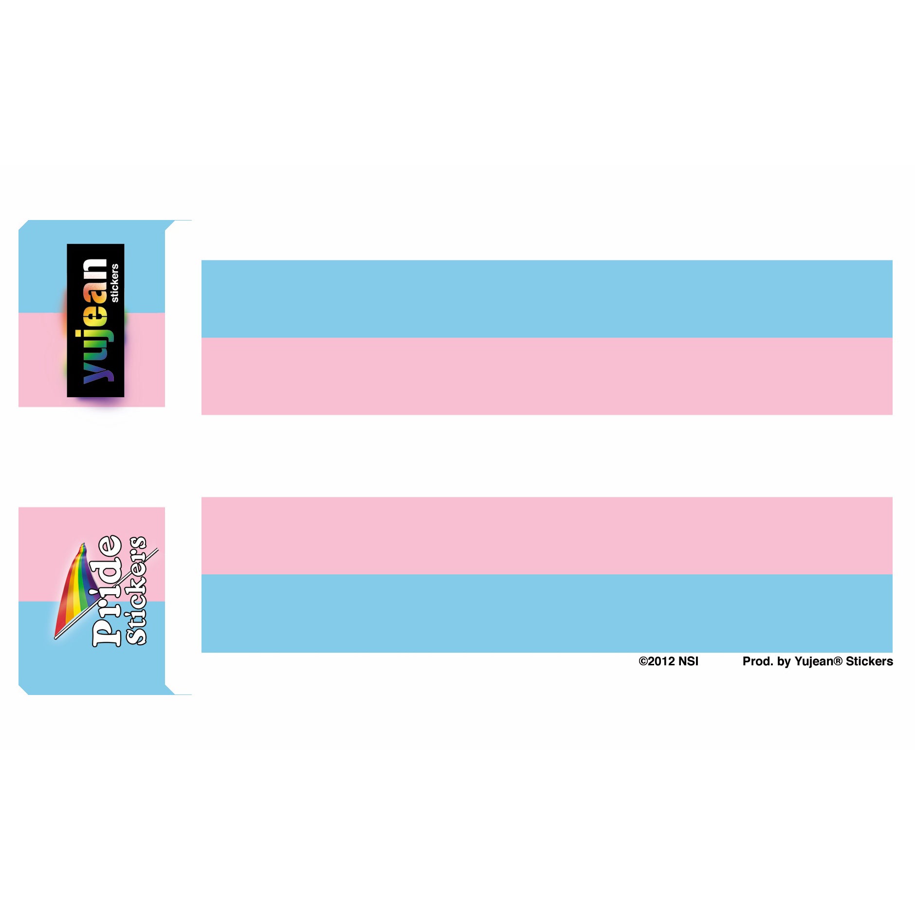 Transgender Pride Flag Vinyl Sticker Decal – Sticker Planet