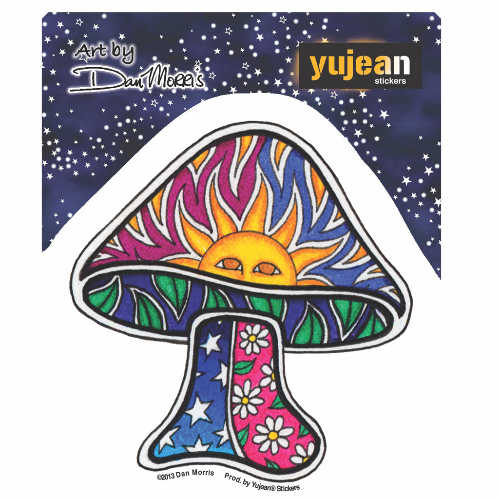 Fantasy Mushroom Sticker Funny Sticker For Polyethylene - Temu
