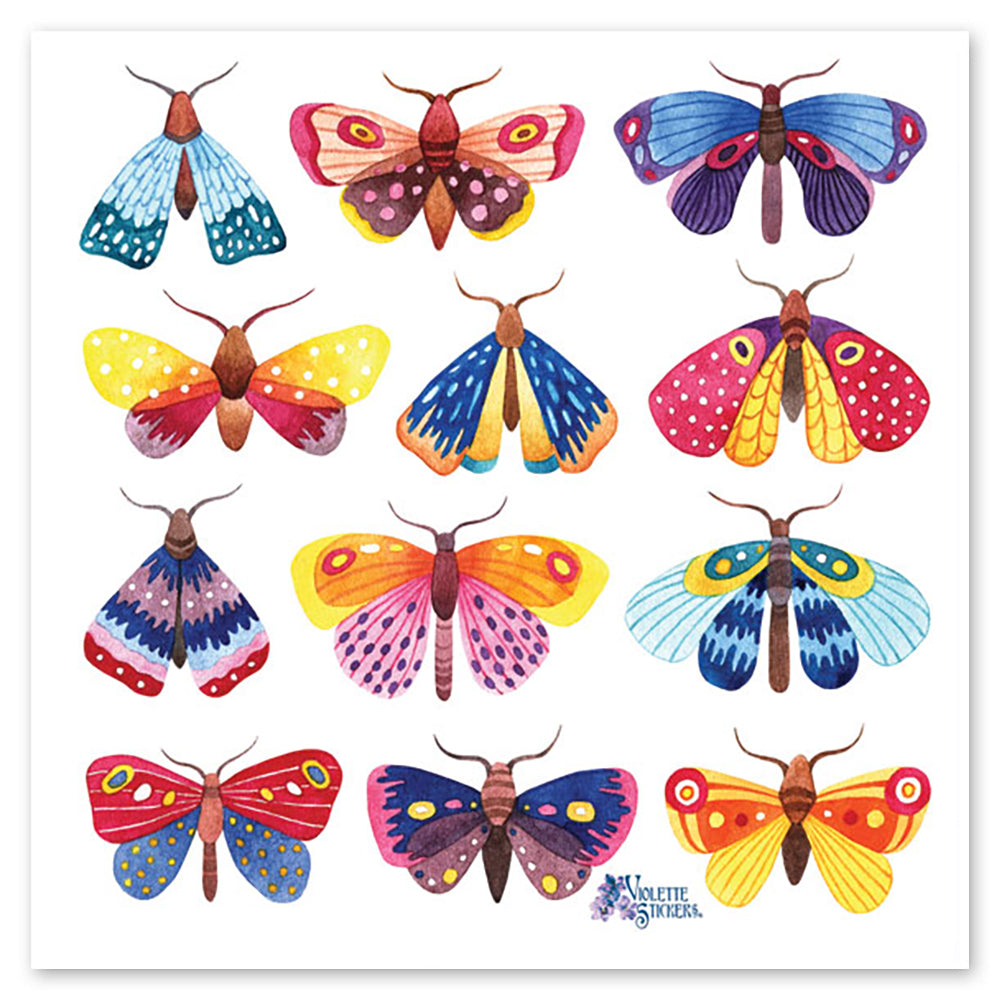 Moths Stickers 